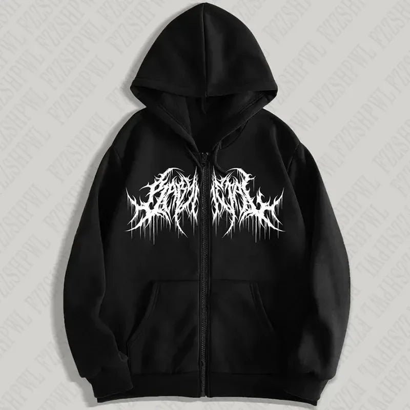 Urban Zip Graphic Hoodie