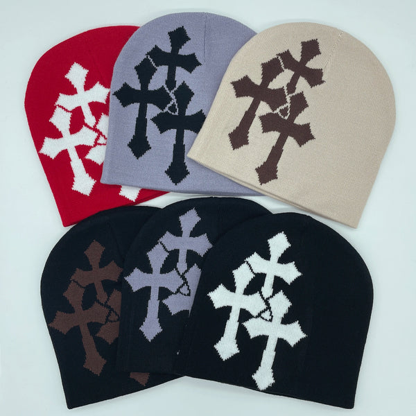 Crucifix Street Knit Beanie